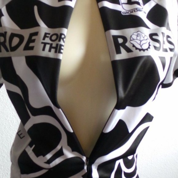 NWT Giordana Bike Jersey for the Ride Roses LIVESTRONG 2010 3/4 zipper Italy - Picture 5 of 7